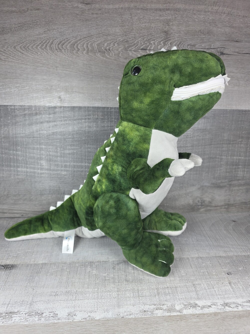 Dreams Be T-Rex Dinosaur 13" Plush Mouth Toothy Zipper Mouth Stuffed Animal b50